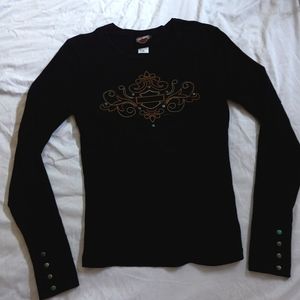 Long Sleeved Harley-Davidson Shirt—Embroidered